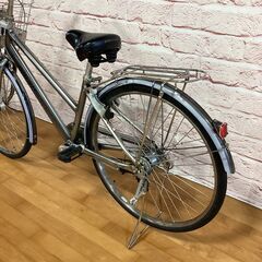  【大人用】整備済中古自転車 ブリヂストン 26型アルベルトS型  銀色 <自転車のオオムラ 静岡店>の画像