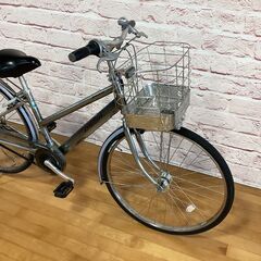  【大人用】整備済中古自転車 ブリヂストン 26型アルベルトS型  銀色 <自転車のオオムラ 静岡店>の画像