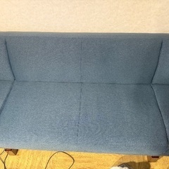 ソファー ファブリック　LOWYA　3人掛け　フルフラット