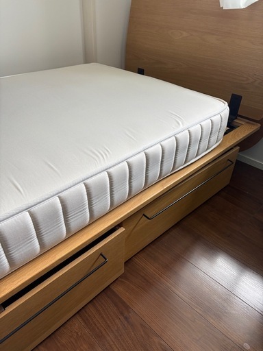 【シングル】無印ベットフレーム　マットレス　収納