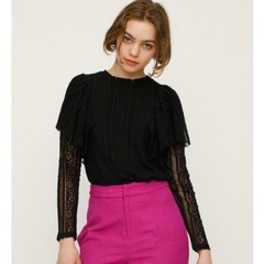 SLY　RUFFLE LACE STAND TOPS