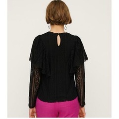 SLY　RUFFLE LACE STAND TOPSの画像
