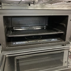 【TOSHIBA/オーブンレンジ】動作OK　東芝　家電　ブラック　ブラウンの画像