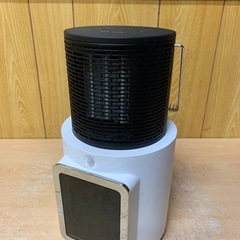 ♦️ モダンデコ 暖炉調照明付きコンパクトセラミックファンヒータ...
