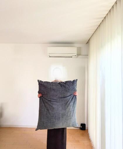 フランス製　ヴィンテージ生地　大きいクッション 85cm x 70cm フランス製ヴィンテージ生地大きいクッション 85cm x 70cm