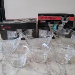 TOYOガラス　ソーメンセット　3客用☓2（6客）