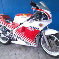 HONDA NSR250R-2 白/赤 エンジン始動動画 自賠責...