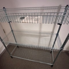 【現地決済用】IKEA OWAR スチールラック