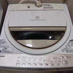 東芝　洗濯機　6kg 2017年製の画像