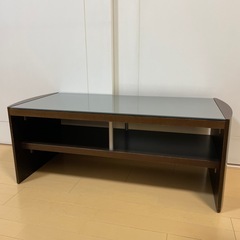 ローテーブル差し上げます（本体小傷あり／ガラス天板）