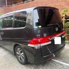 ホンダステップワゴン Ｇ　2007 ＨＤＤナビ　ＥＴＣ　ＨＩＤ　バックカメラ　両側自動ドア　アルミ付き　ドライブレコーダー　８人乗り　ハンドルスイッチ　ＷＡＣの画像