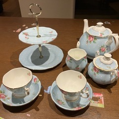 ロイヤルアルバート　ティーセット　水色（栃木県芳賀町または東京都...