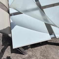 ガラスダイニングテーブルセット　椅子4脚の画像
