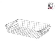 収納　ステンレスワイヤーバスケットなど　4セットの画像