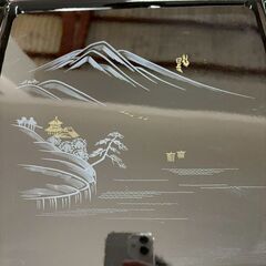 【❗️✨️漆器お膳セット✨️❗️】約30×30cm 正方形 御膳10枚組✨和食店やイベントに最適／木箱付き・現状品の画像
