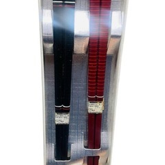 高級箸2膳セット　エボシキ塗装　天然木の画像