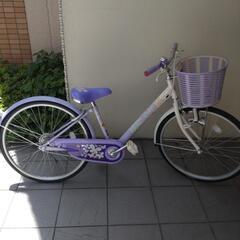 美品　ブリジストン　子供自転車　エコパル　パープル　24インチ　...