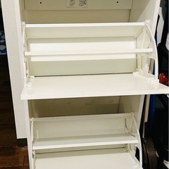 BISSA シューズボックス 2段  ホワイトの画像