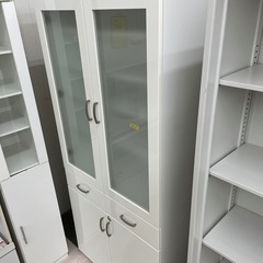 【訳あり】2枚扉食器棚