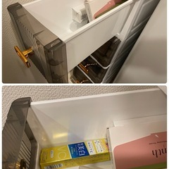 収納引き出し 棚 半透明の画像