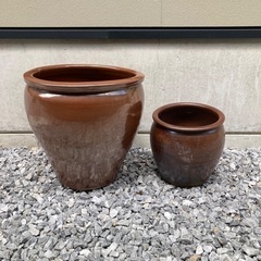 瓶⭐︎壺⭐︎睡蓮鉢⭐︎メダカ⭐︎庭
