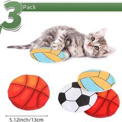 ❤️猫草の香り付き❤️3個入り 猫 おもちゃ キャットニップ ストレス解消の画像