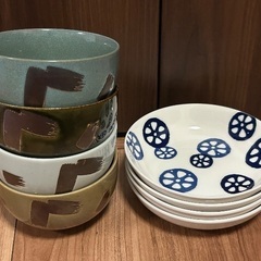 どんぶり　丼　皿　8個セット　新宿線瑞江