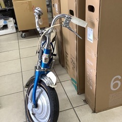 【現状品】BRIDGESTONE ブリヂストン　レトロジュニアサイクル　仮面ライダーV3 DM-3B 12インチ　補助輪付き　ペダル無しの画像