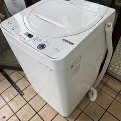 全自動電気洗濯機 SHARP ES-GE5E-W 2021年製 全自動洗濯機　260509+05の画像
