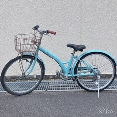 子供自転車　22インチ中古　水色