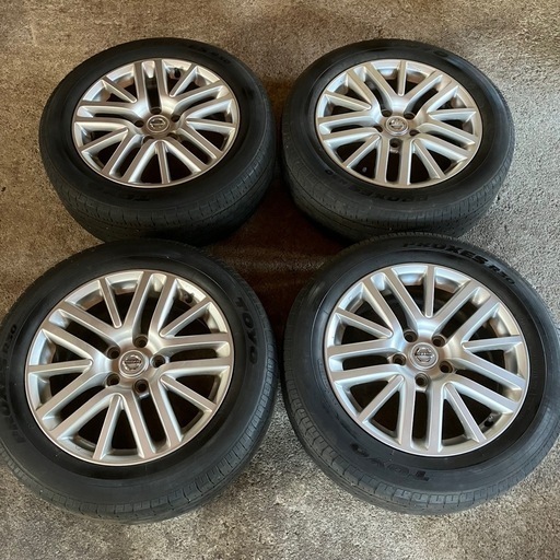 NISSAN フーガ Y50 17インチ タイヤ・純正ホイールセット 4本