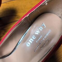 超美品　ONEWAY　ストラップ付きパンプス　Мサイズの画像