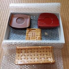 茶托、おしぼり置きセット