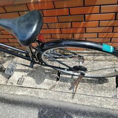 (chariyoshy出品)27インチ自転車、ブラック、オートライト付きの画像