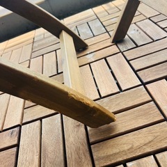 IKEA ガーデンテーブルセット　ASKHOLMEN【取引中】の画像