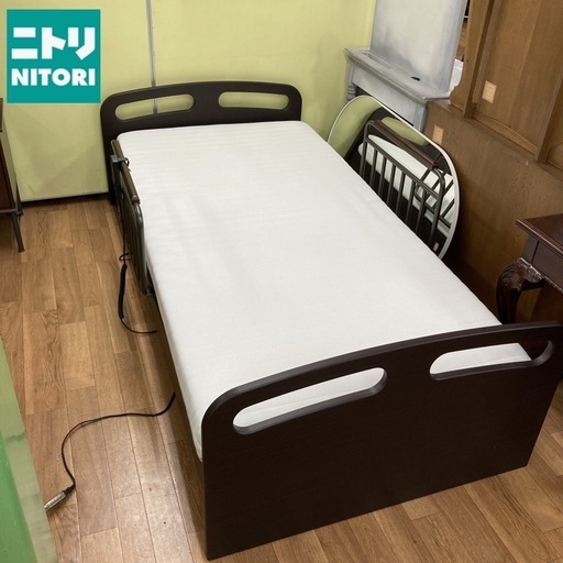 ジモティー限定価格！S724 ⭐ NITORI ニトリ 2モーター電動ベッド ライズ N-SLEEP USED 幅102cm 動作確認済