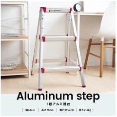 コーナン オリジナル  アルミ踏台　３段　ＲＮ１０ＦＤ‐０３ＲＮの画像