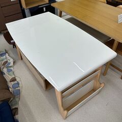 店頭引渡し 中古 ダイニングテーブル 白 木製 家具
