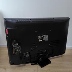 テレビ（東芝レグザ37インチ）とハードディスクの画像
