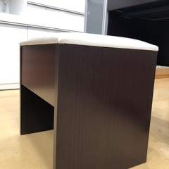 【軽トラック貸出サービス有】ニトリ ドレッサー（イス付）プリモ ホワイト×ブラウン 384 幅80の画像