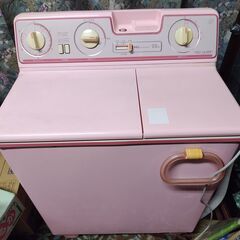 NEC 二層式洗濯機 2.2Kg 【NW-222型 neo queen】 50Hz専用 ピンク ジャンク扱い 昭和61年