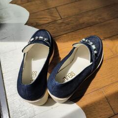 美品　ビジュー付き　ハイヒールシューズ　Мサイズの画像