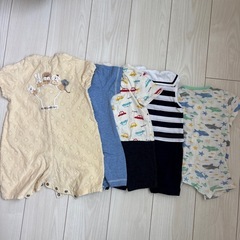夏用ロンパース　まとめ売り　80〜90の画像