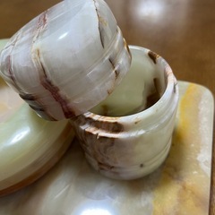 大理石　灰皿セット　の画像
