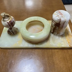 大理石　灰皿セット　の画像