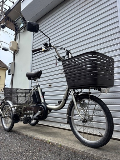 自転車整備士の点検済‼︎】 パナソニック 16Ah 電動三輪自転車 防犯