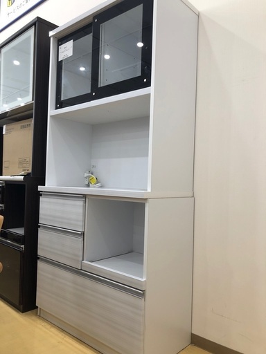 【軽トラック貸出サービス有】関家具 未使用品 レンジボード ミルコII 幅90㎝