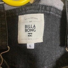 BILLABONG オーバーオール デニム デニムオーバーオール デニムサロペット Lサイズ　パンツ　ハーフパンツ　ショートパンツ　新品の画像