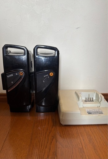 パナソニック電動自転車バッテリー×2充電器