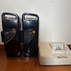 パナソニック電動自転車バッテリー×2充電器